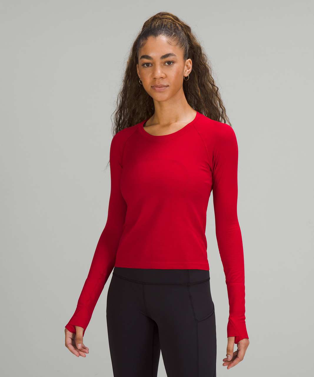 Lululemon Swiftly Tech Long Sleeve Shirt 2.0 *Race Length - Dark Red / Dark Red