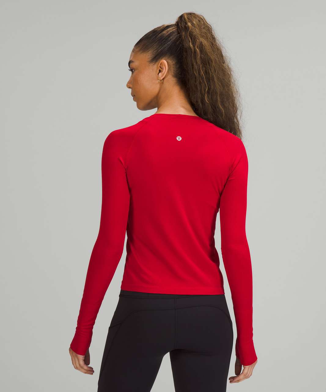 Lululemon Swiftly Tech Long Sleeve Shirt 2.0 *Race Length - Dark Red / Dark Red