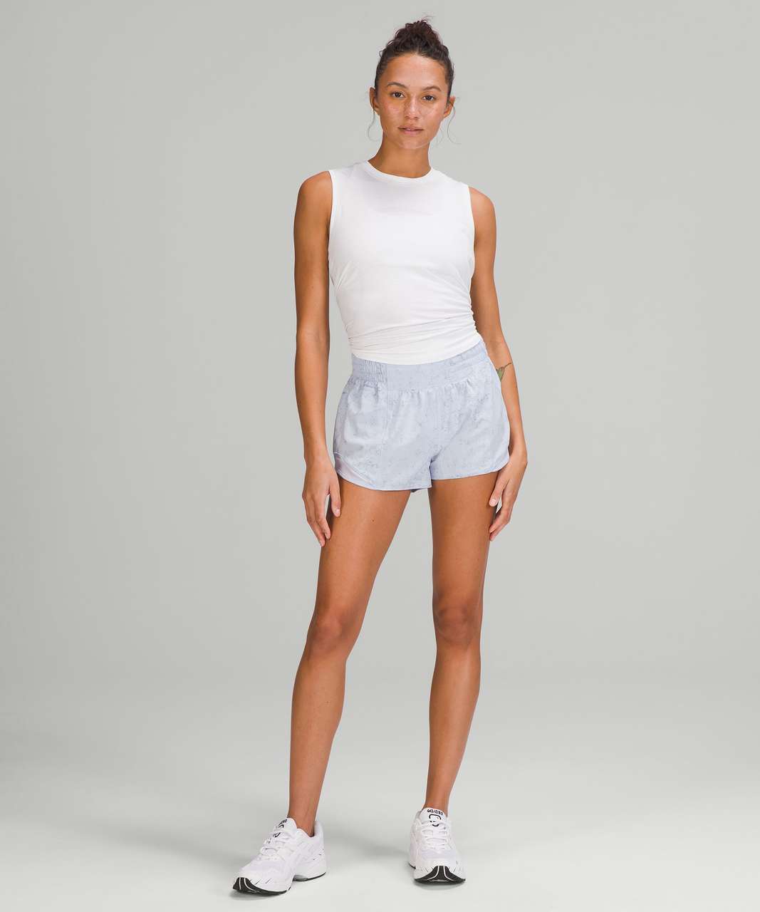 Lululemon Hotty Hot High-Rise Lined Short 4 - Gravel Dust Pastel