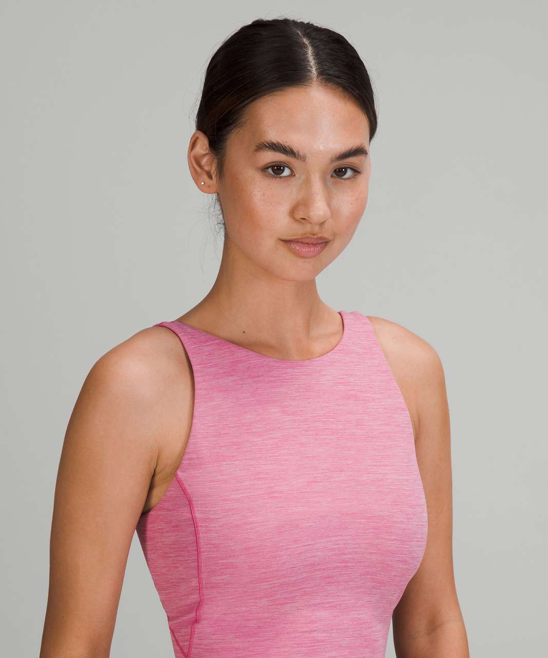 My WMTM find from a few months back, sonic pink high neck align tank. I  much prefer the high neck over the original style, so flattering. : r/ lululemon