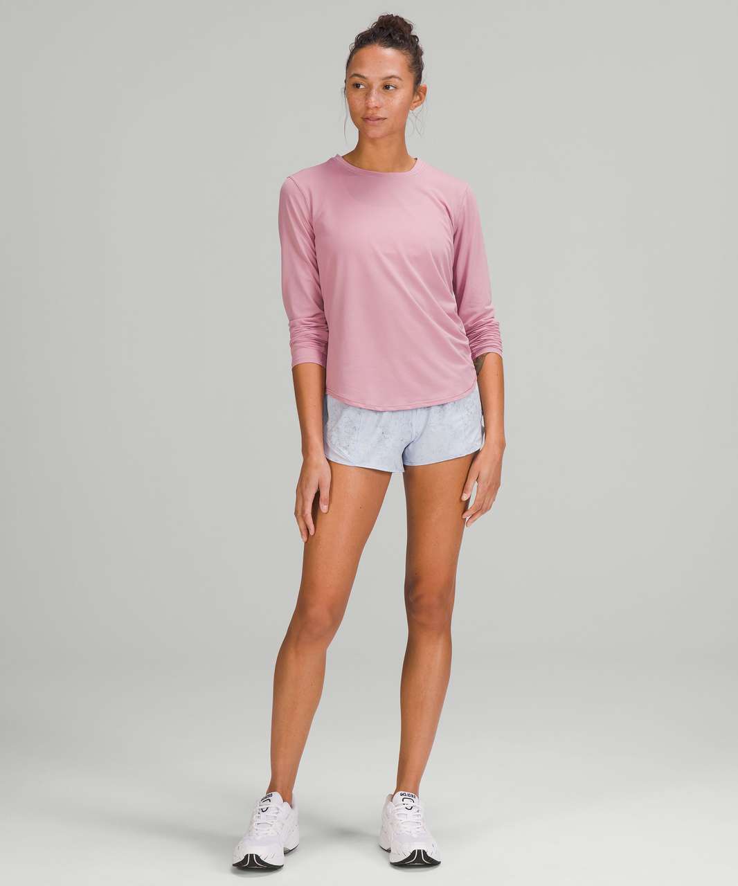 Lululemon Hotty Hot HR Lined Short 4 - Gravel Dust Pastel Blue