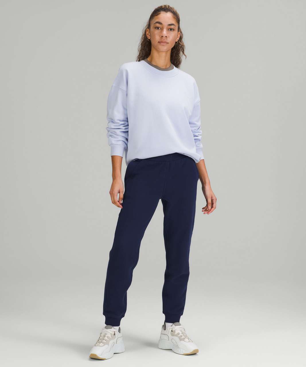 lululemon athletica, Tops, Lululemon Perfectly Oversized Crew Graphic In  Blue Nile