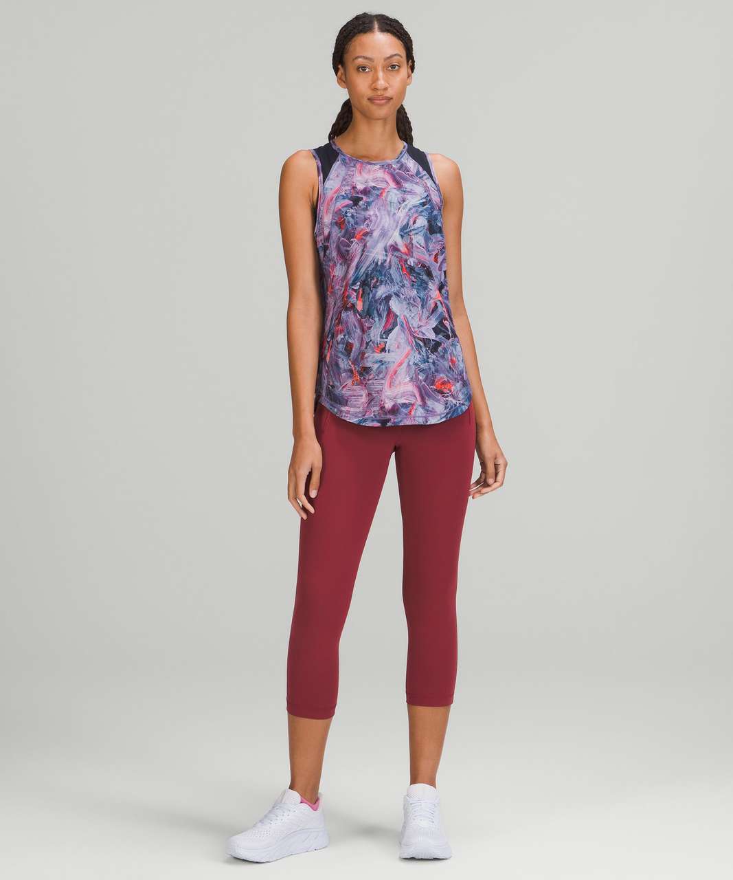 Lululemon Sculpt Tank Top - Atmospheric Purple Multi / Classic Navy