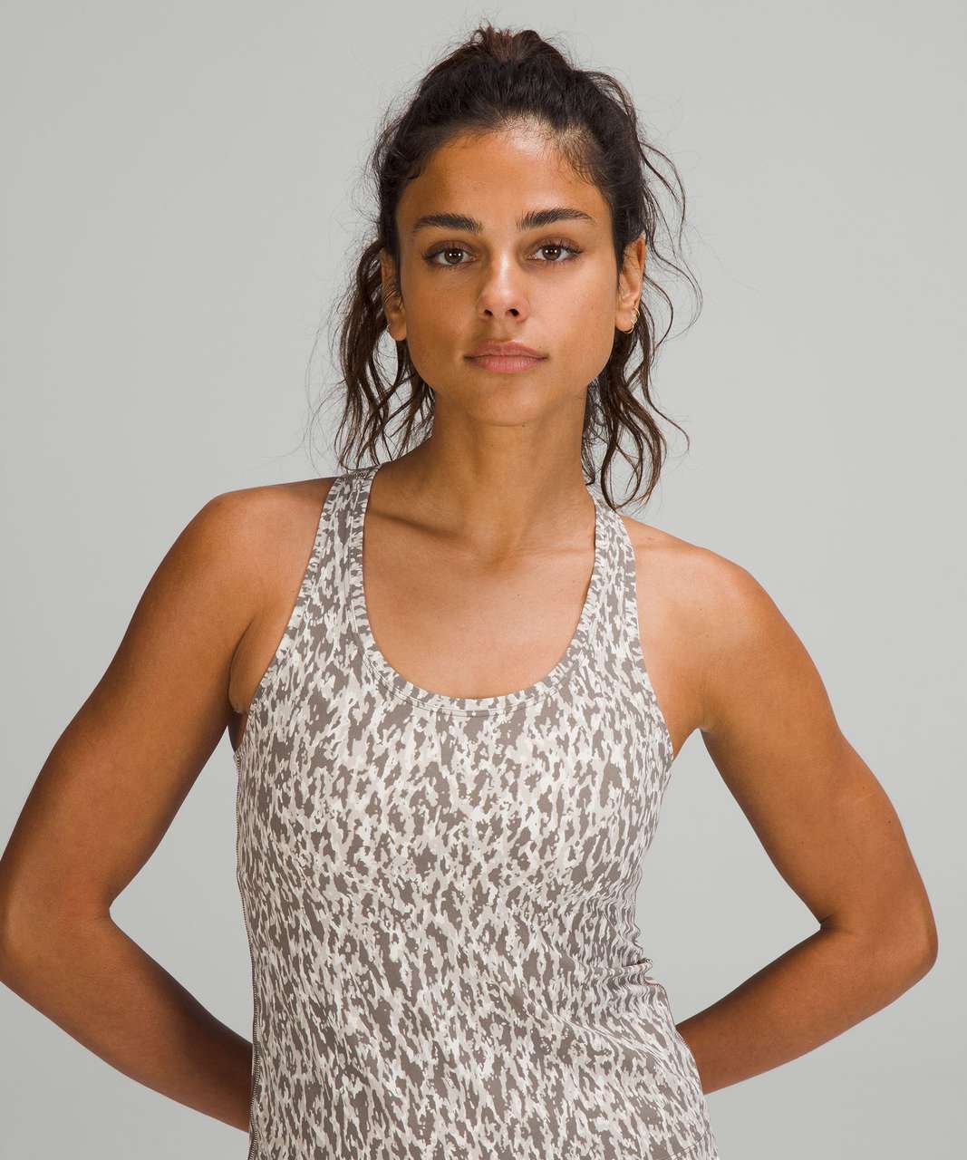 Lululemon Cool Racerback Short Tank Top *Nulu - Leopard Camo White