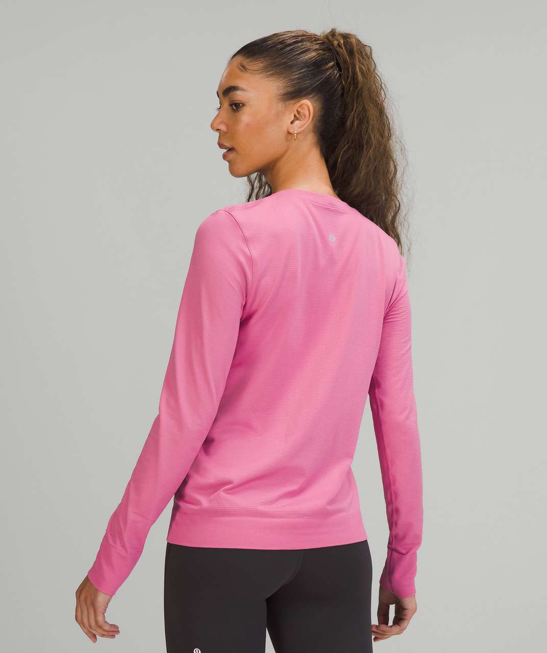 Lululemon Swiftly Breathe Long Sleeve - Pink Puff / Pink Puff