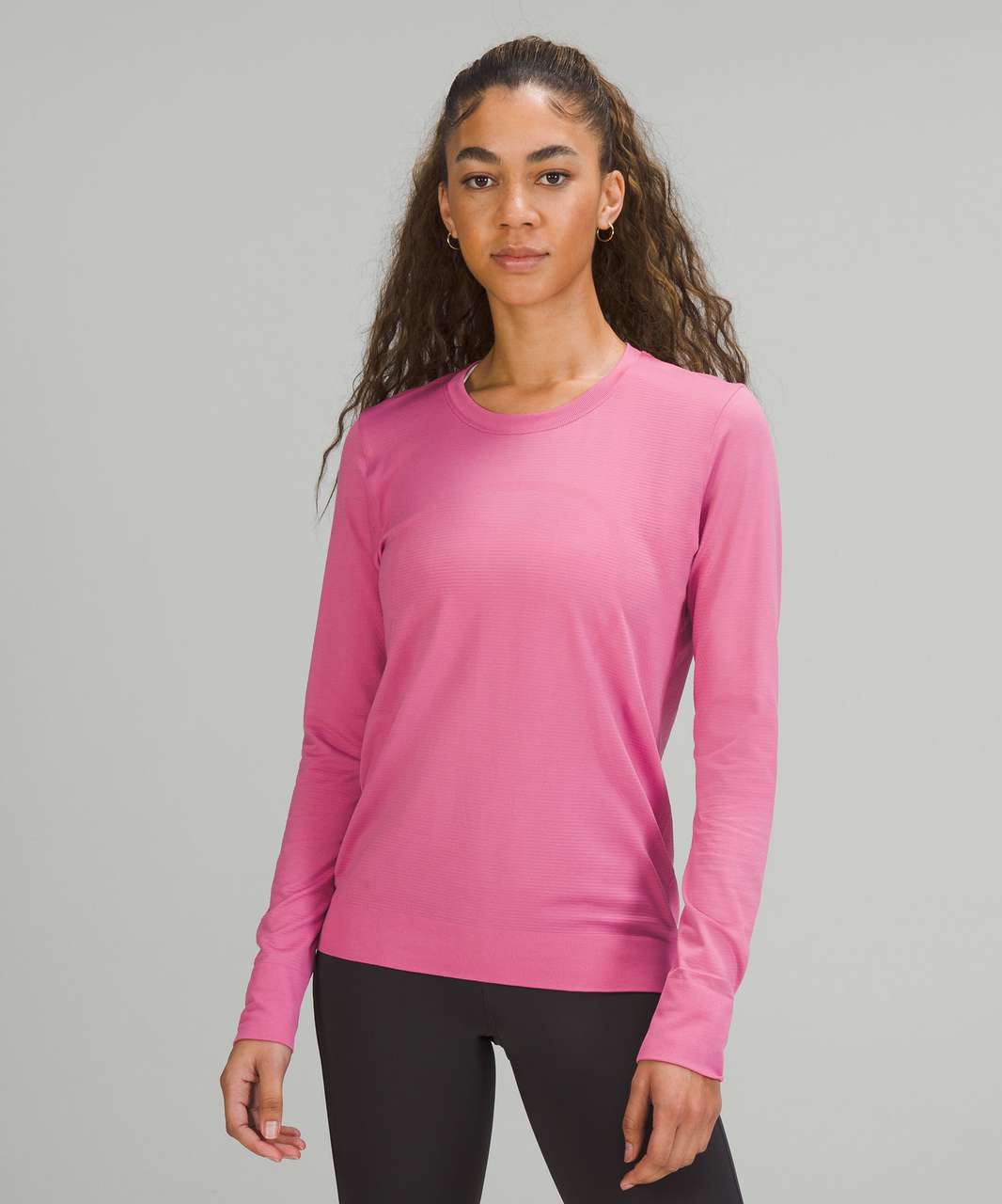 lululemon athletica, Tops, Lululemon Do The Twist Long Sleeve Shirt Top Pink  Taupe Size 2