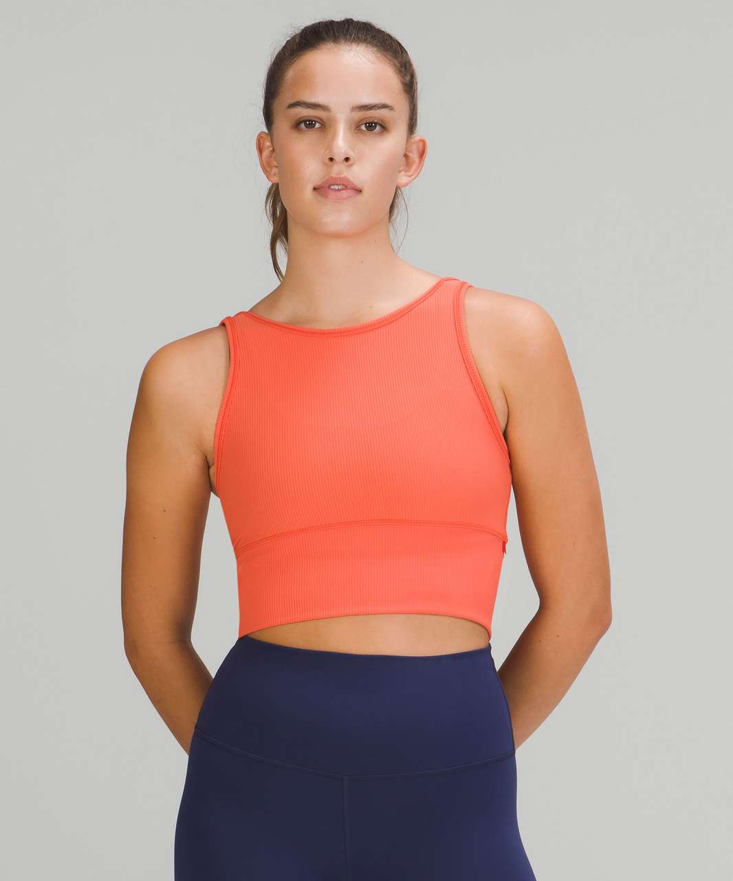 Lululemon Power Pivot Tank Top *Rib Capture Blue size 8