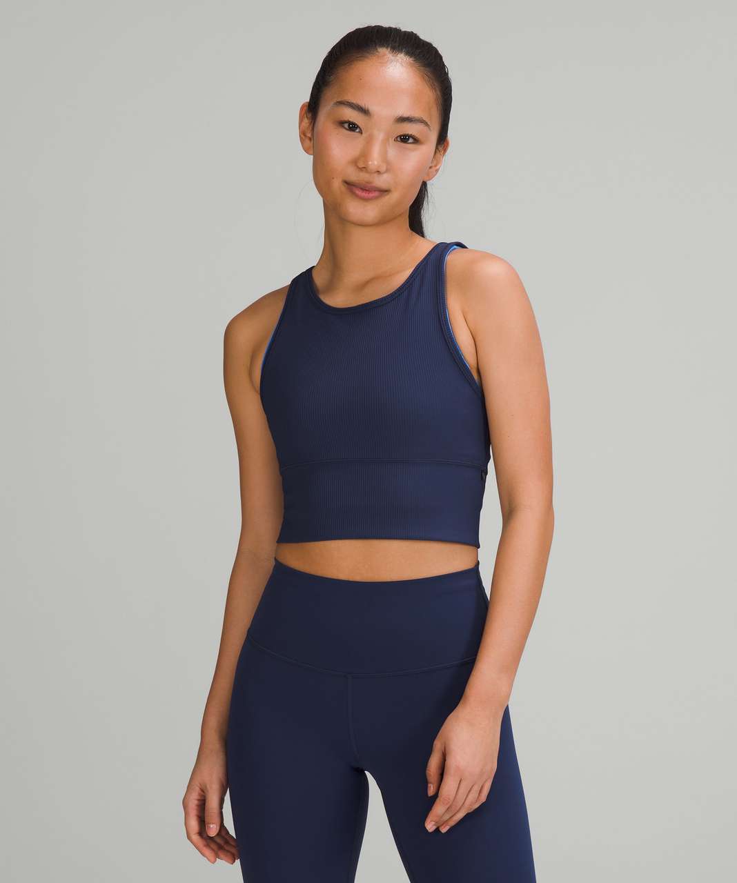 LULULEMON POWER PIVOT Tank RIB NWT Black Size 6