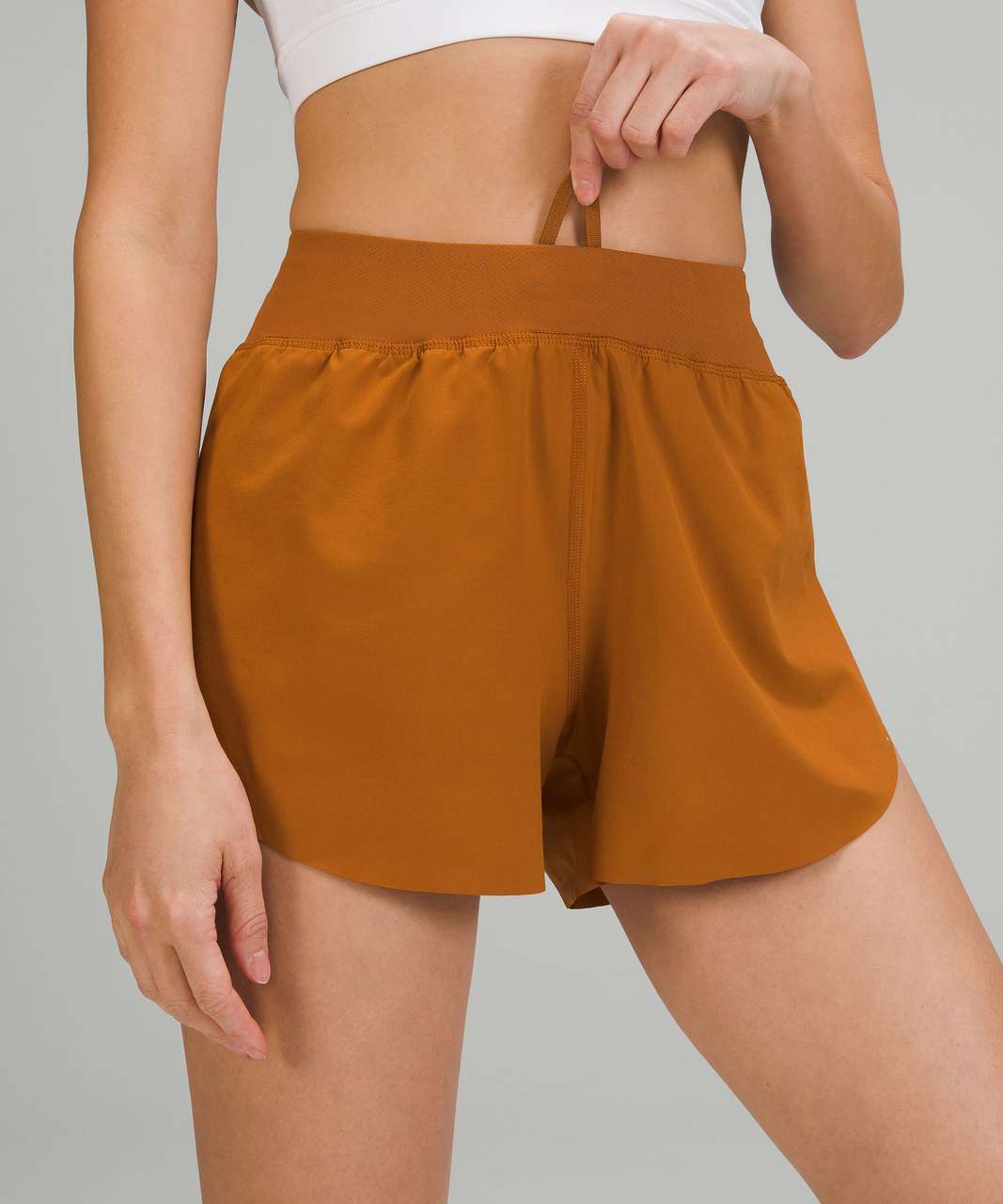 Lululemon Find Your Pace High-Rise Lined Short 3" - Butternut Brown