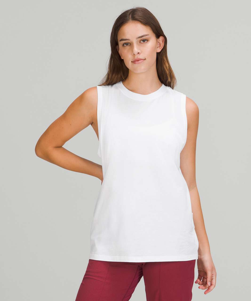 Lululemon All Sport Support Tank - White - lulu fanatics