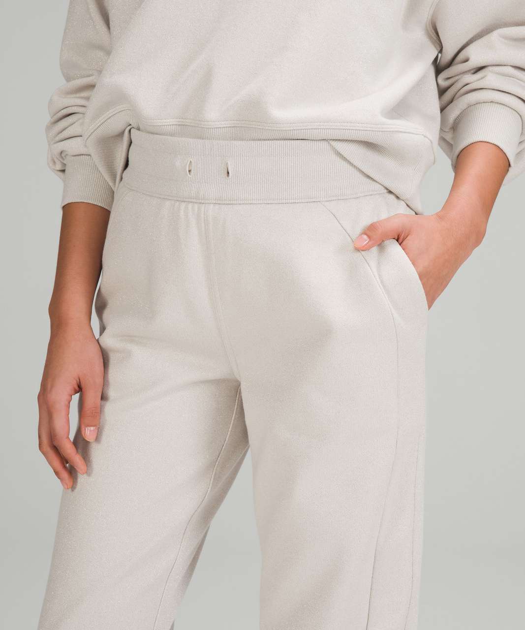 Lululemon Scuba High-Rise Jogger *Sparkle - White Opal