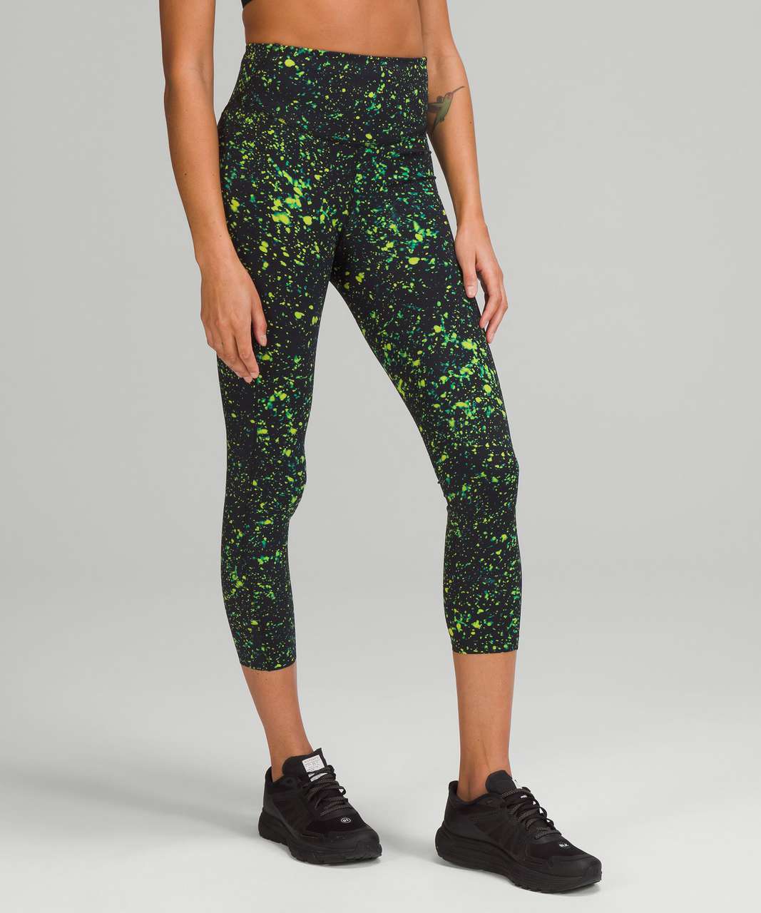 Lululemon Women's Base Pace High-Rise Crop 23 Br Tights In Green | LW6BW8S  EVRG