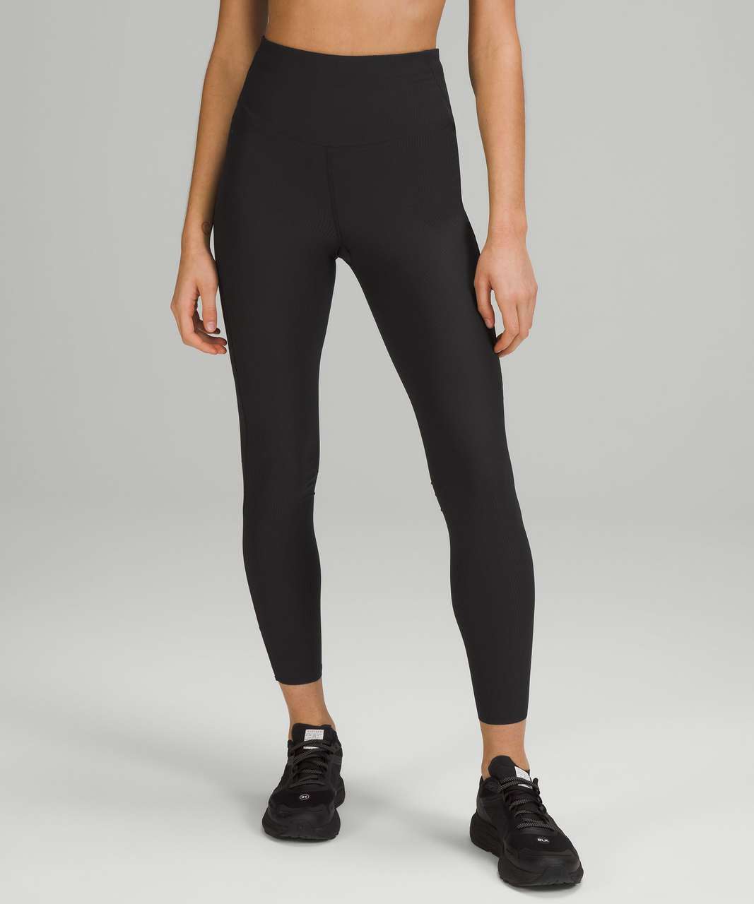 Lululemon Align Ribbed Panel High-Rise Tight 25 - Black - lulu fanatics