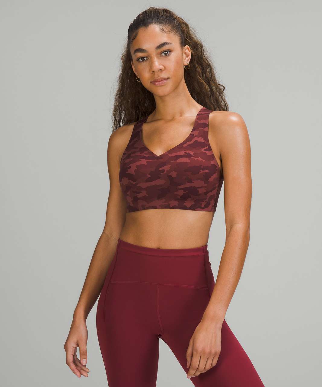 Lululemon Enlite Weave-Back Bra *High Support, A–DDD(E) Cups - Heritage 365  Camo Mini Vintage Plum Multi - lulu fanatics