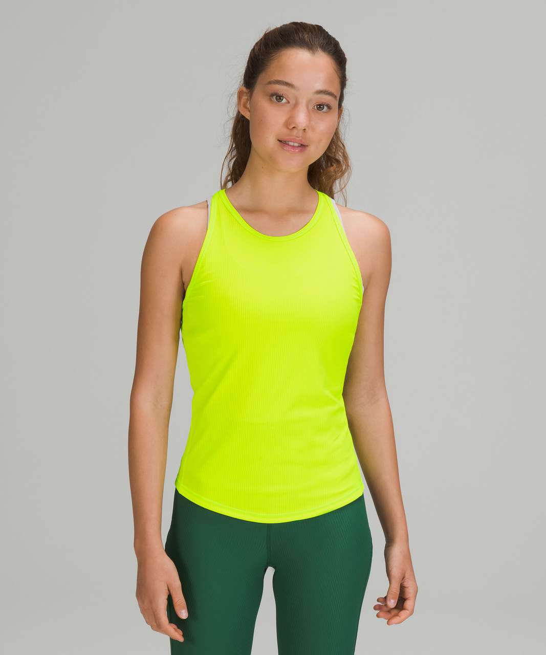 Lululemon Base Pace Ribbed Tank Top - Highlight Yellow