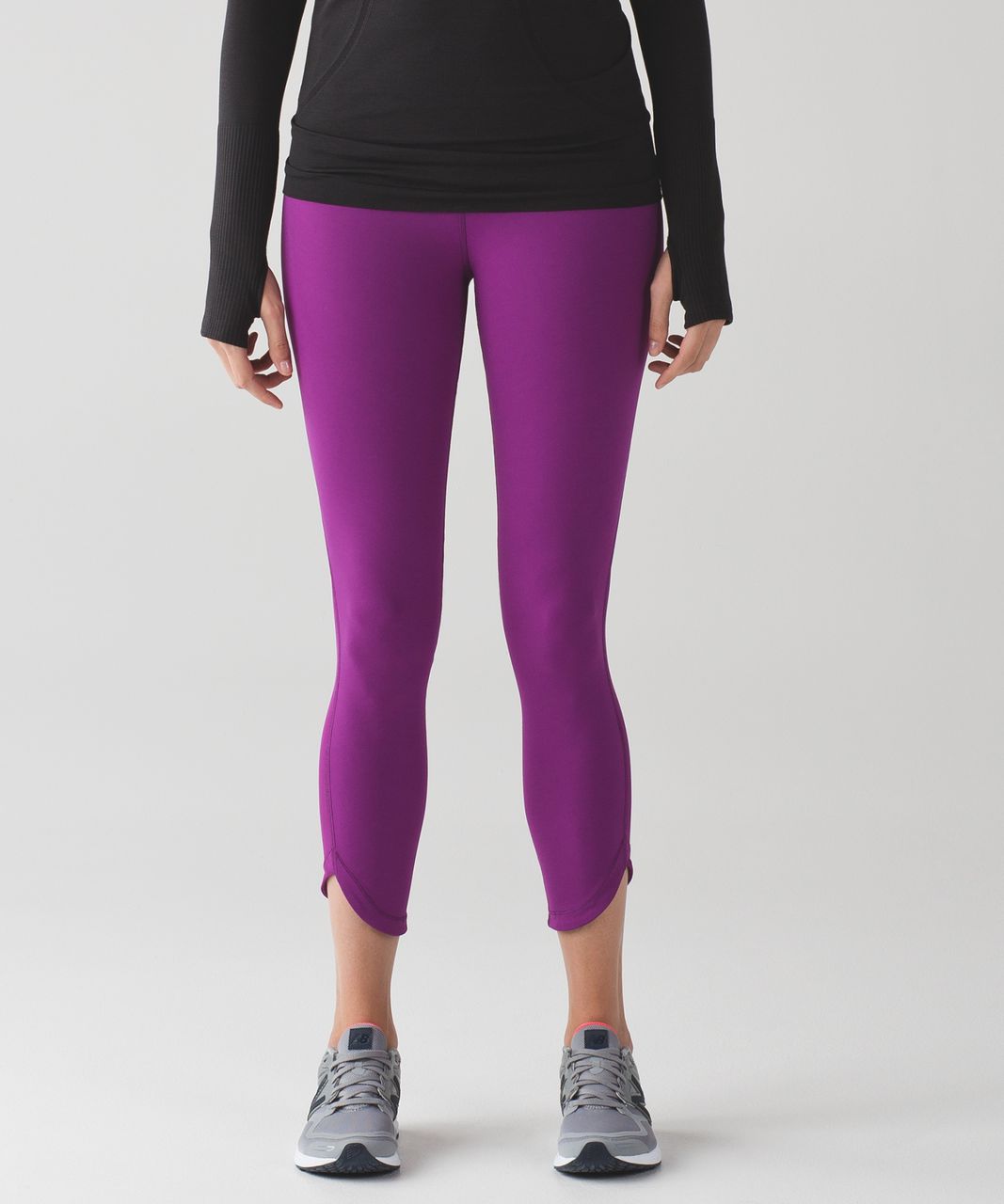 Lululemon Run: Turn Around Tight - Heathered Black - lulu fanatics