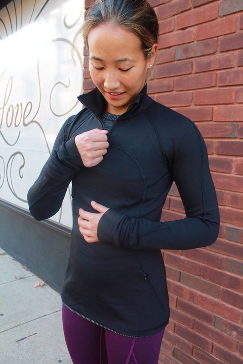 Lululemon First Mile 1/2 Zip - Black