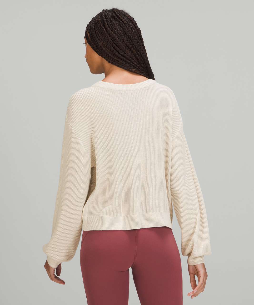 Lululemon Reversible Crossover Sweater - White Opal