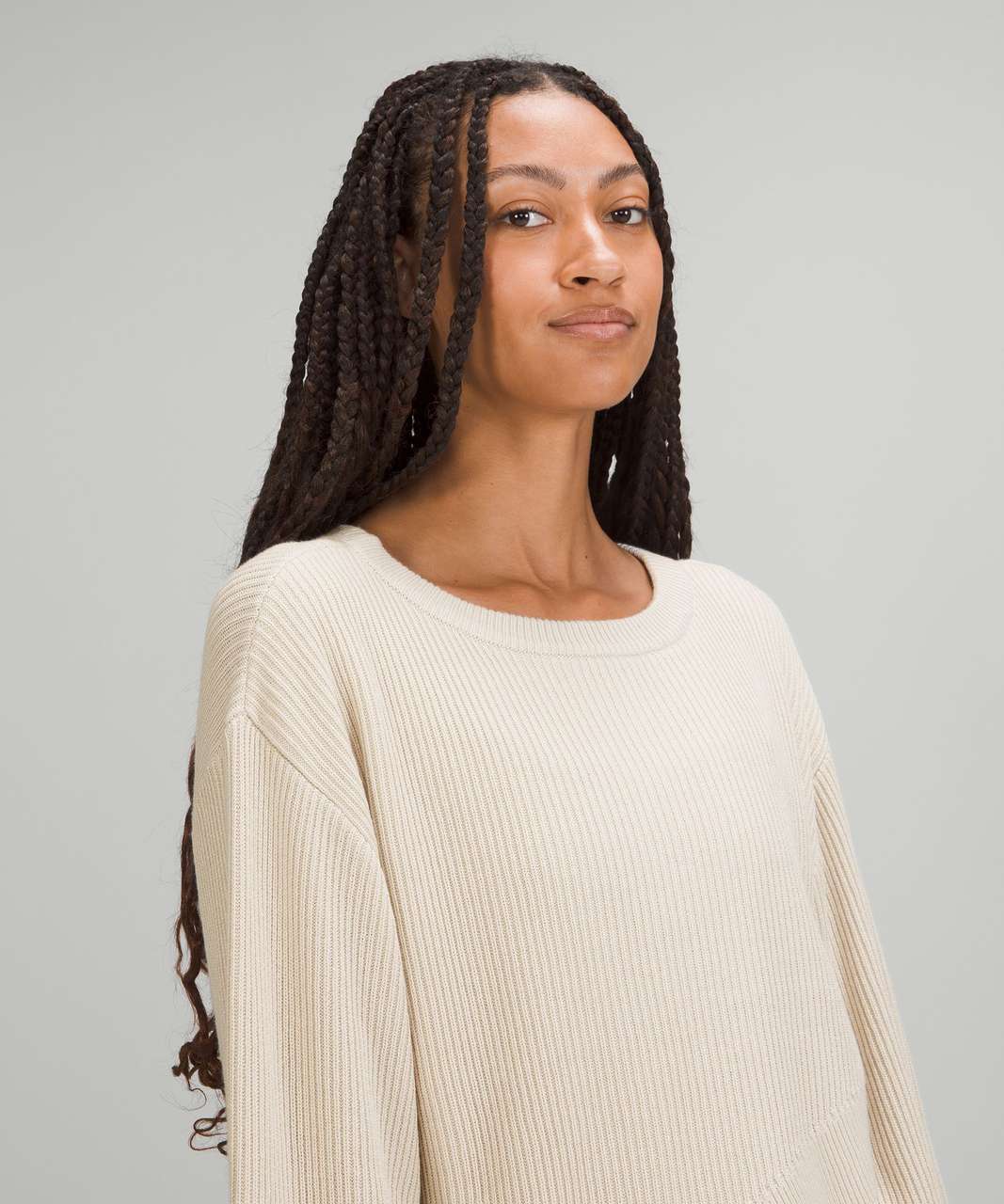 Lululemon Reversible Crossover Sweater - White Opal - lulu fanatics