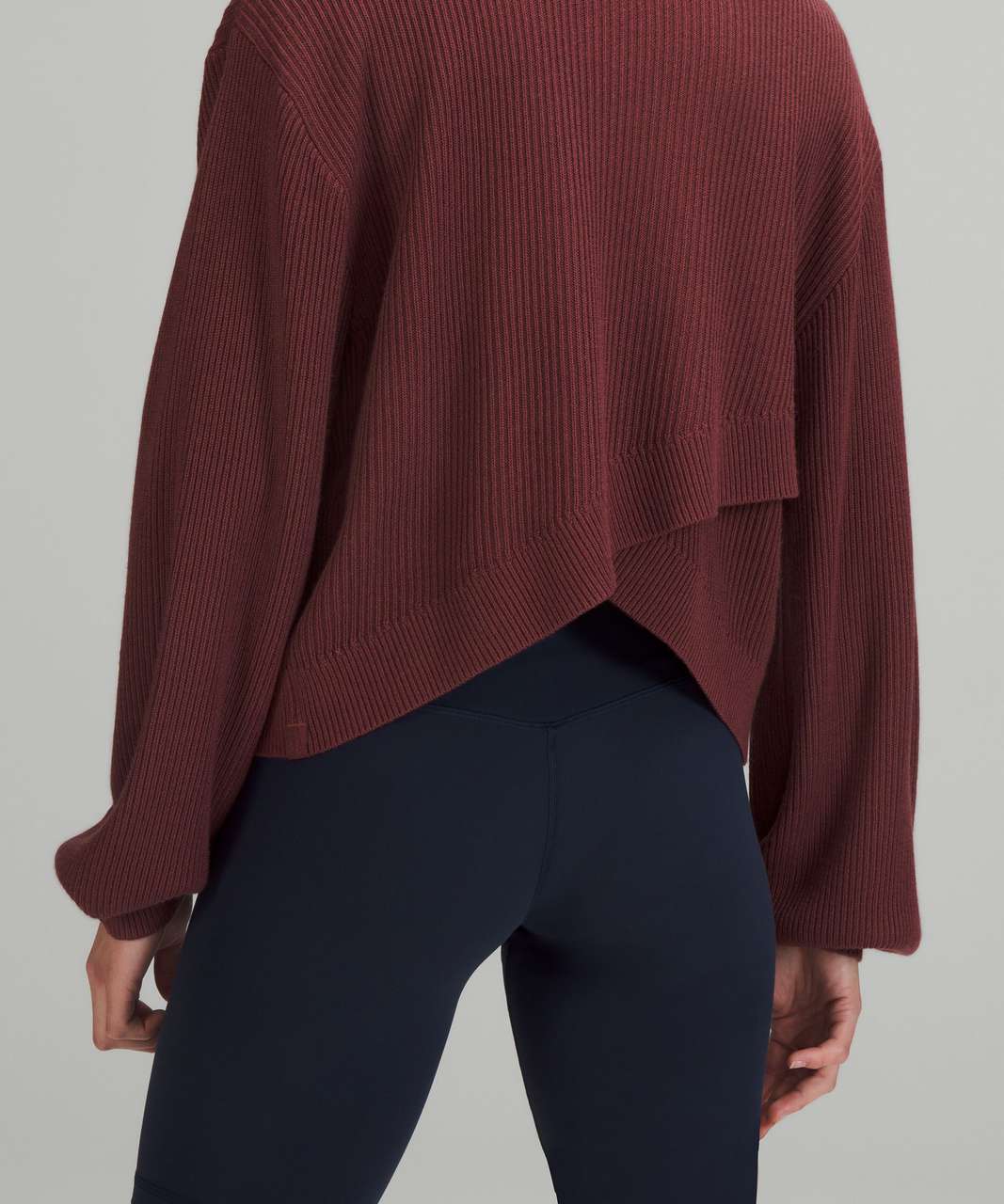 Lululemon Reversible Crossover Sweater - Smoky Red