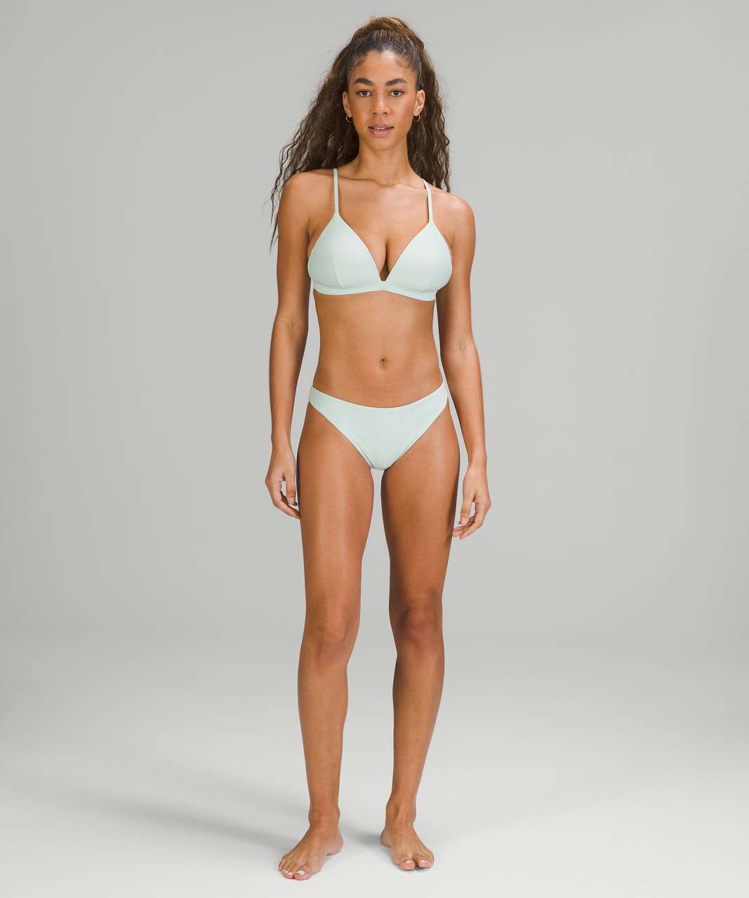 Lululemon Waterside One-Piece Swimsuit *B/C Cup, Medium Bum Coverage -  Delicate Mint - lulu fanatics