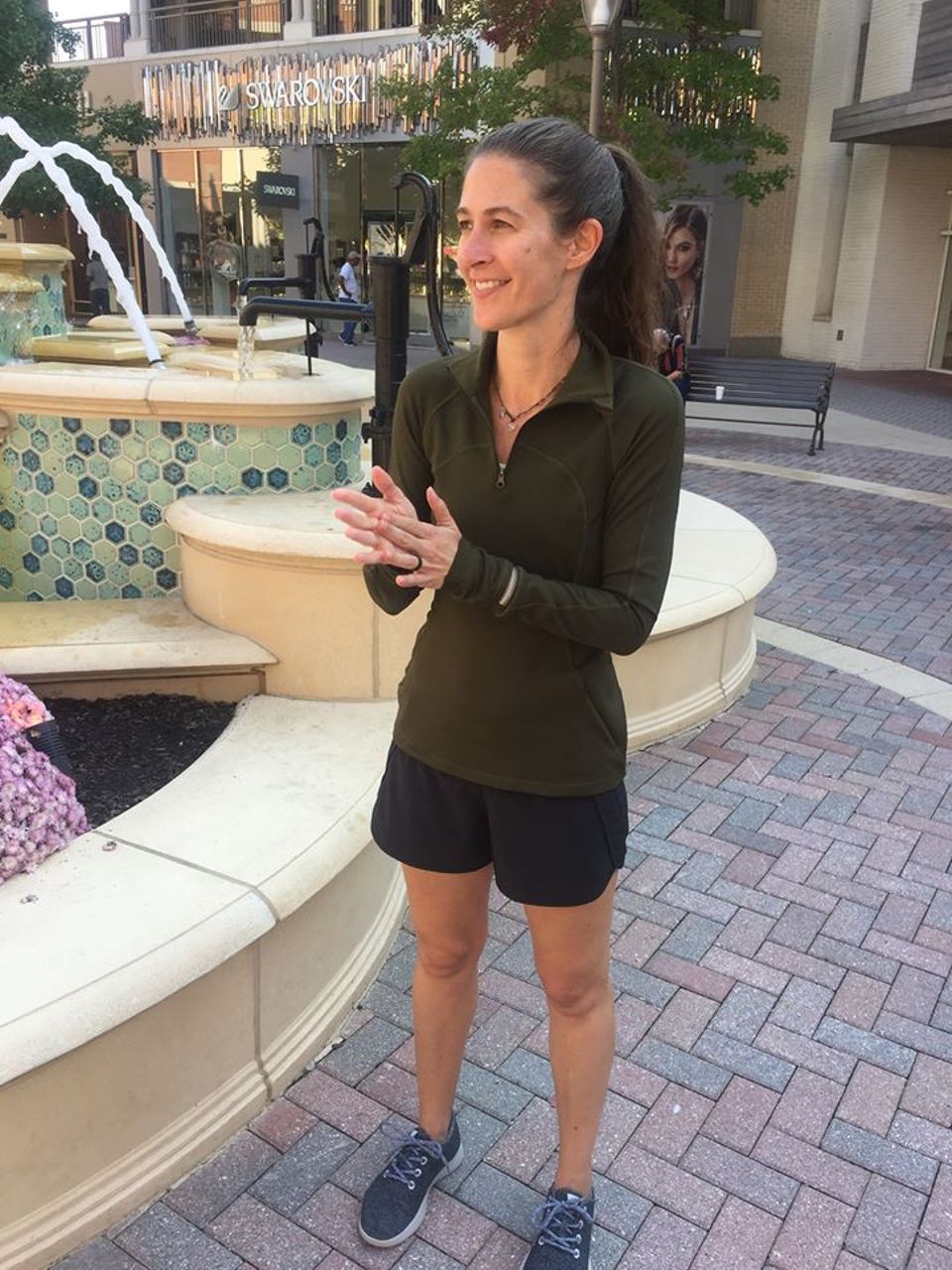 Lululemon First Mile 1/2 Zip - Military Green