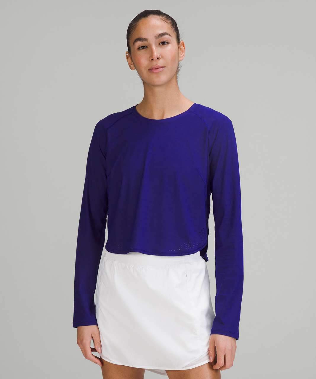 Lululemon Crew Neck UV Protection Running Long Sleeve Shirt - Larkspur