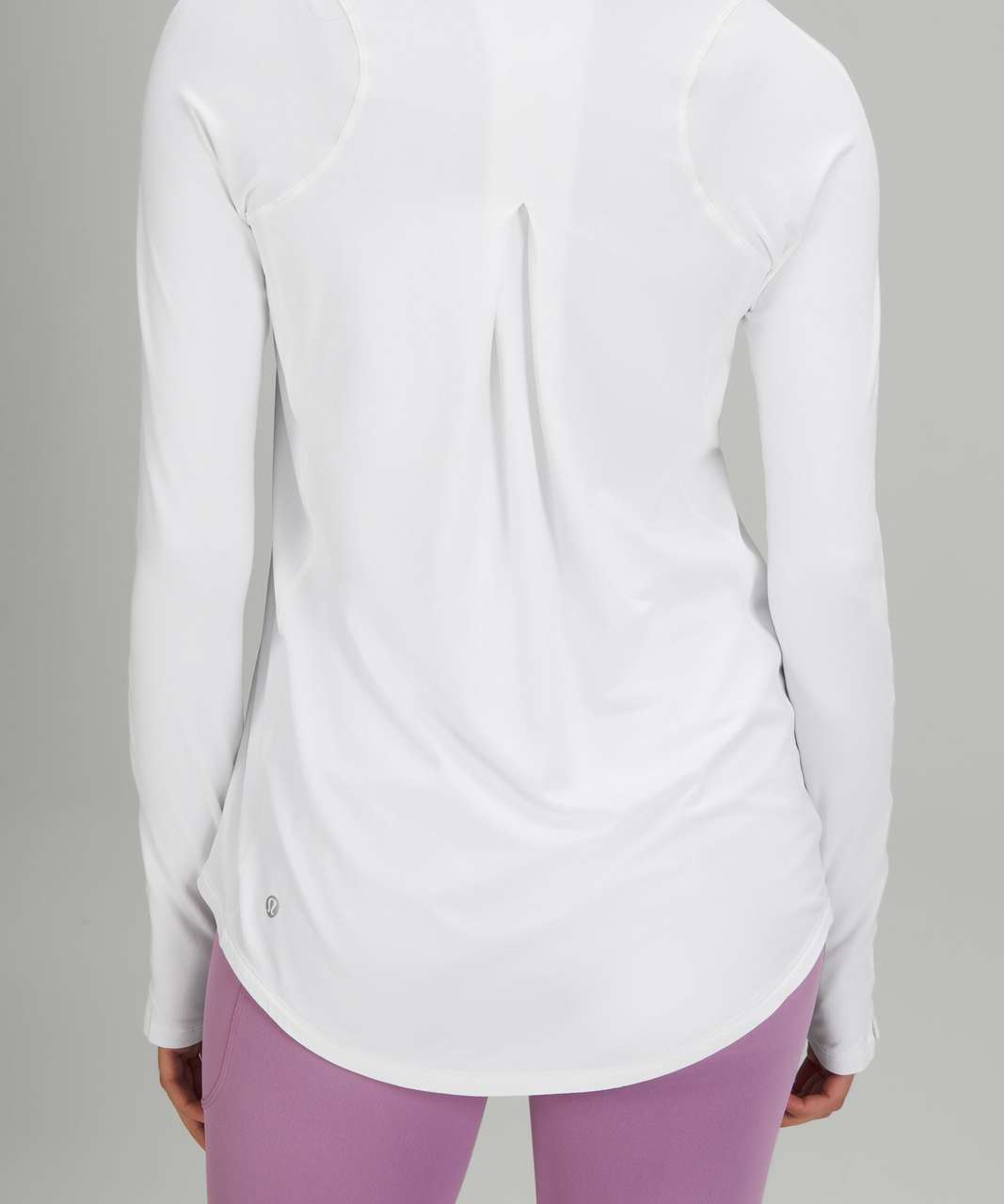 Lululemon Tuck and Flow Long Sleeve Shirt - White - lulu fanatics