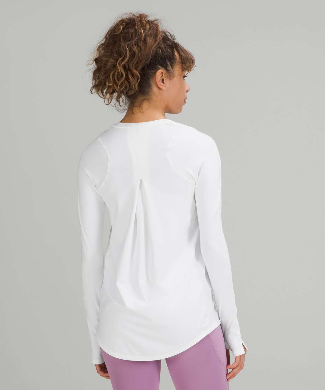 Lululemon Tuck and Flow Long Sleeve Shirt - White