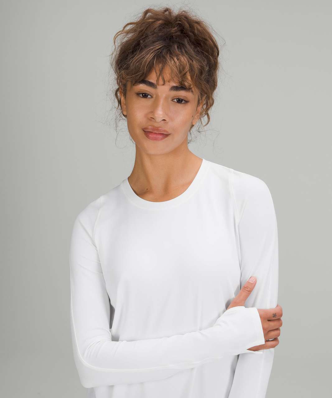 Lululemon Full Freedom Long Sleeve Yoga Wrap Shirt Top White - $36 (59% Off  Retail) - From Maddie