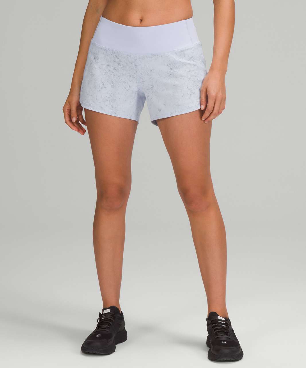 Lululemon Speed Up Mid-Rise Lined Short 4 - Gravel Dust Pastel Blue Multi  / Pastel Blue - lulu fanatics