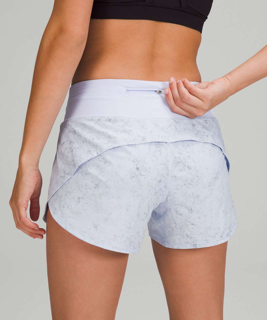 Lululemon Speed Up Mid-Rise Lined Short 4 - Gravel Dust Pastel