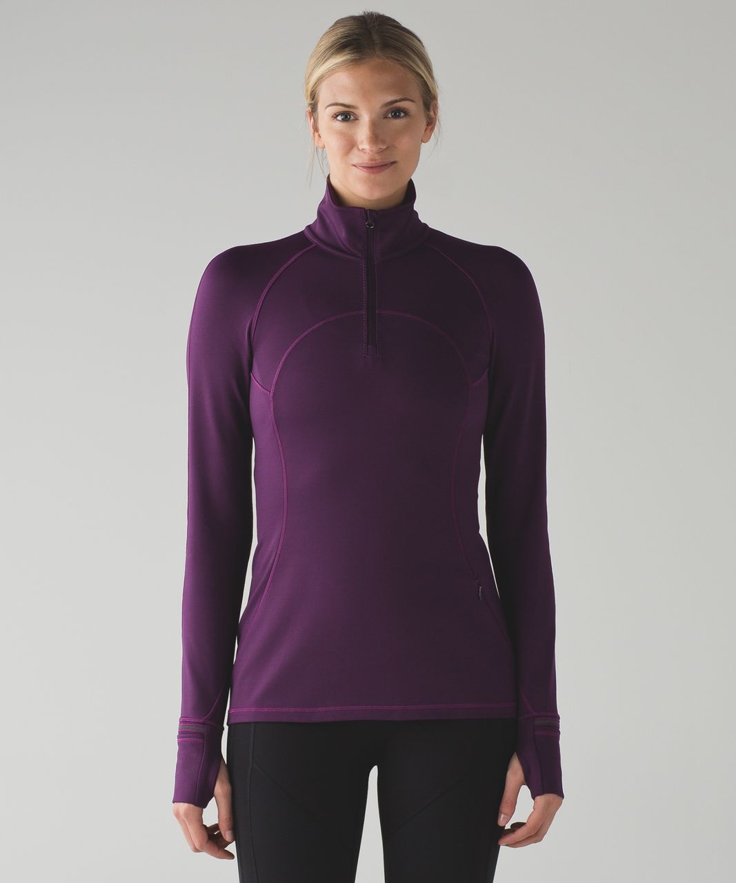 Lululemon First Mile 1/2 Zip - Darkest Magenta