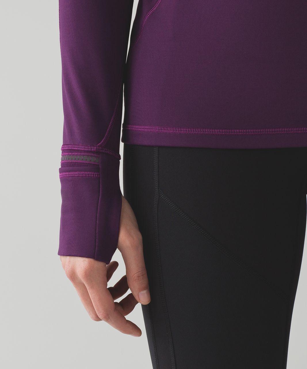 Lululemon First Mile 1/2 Zip - Darkest Magenta