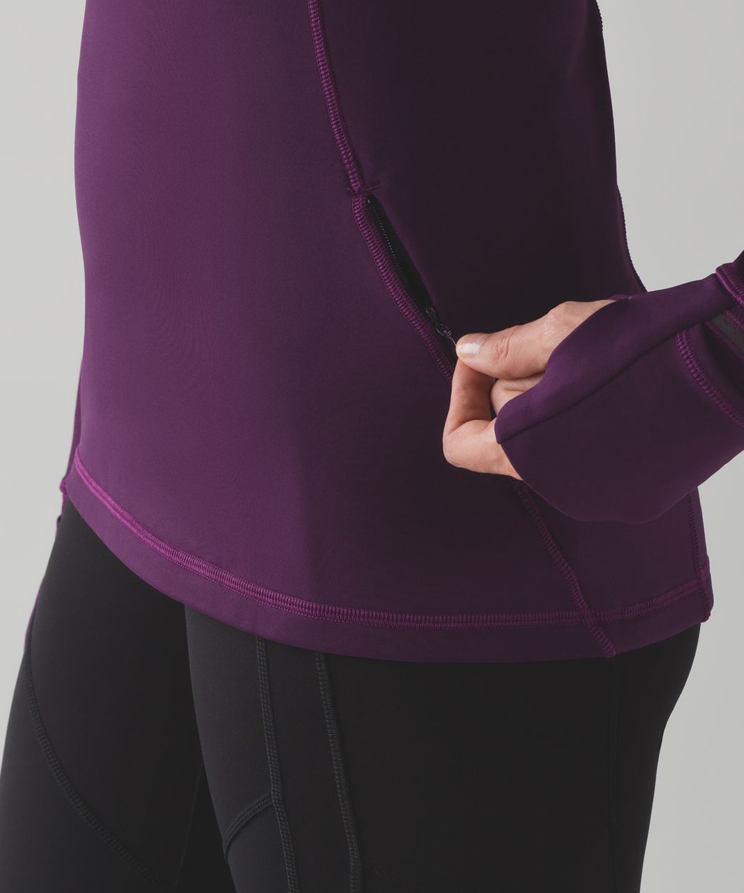 Lululemon First Mile 1/2 Zip - Darkest Magenta