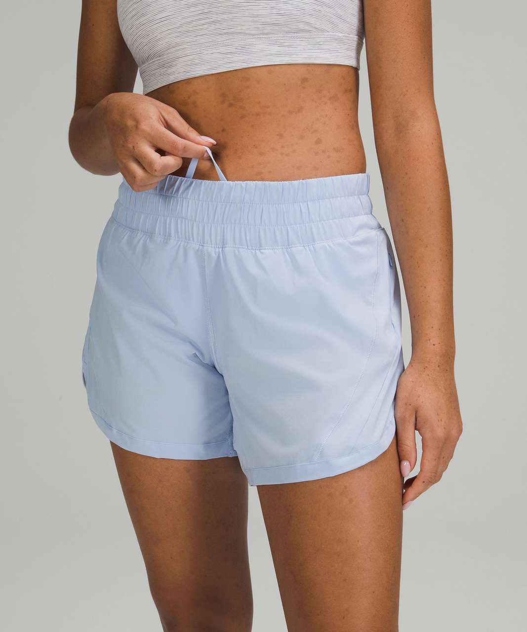 Lululemon Track That Mid-Rise Lined Short 5 - Blue Nile - lulu fanatics