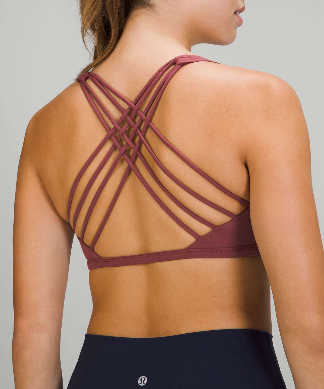 Lululemon Free To Be Bra (Wild) - Ruby Wine - lulu fanatics