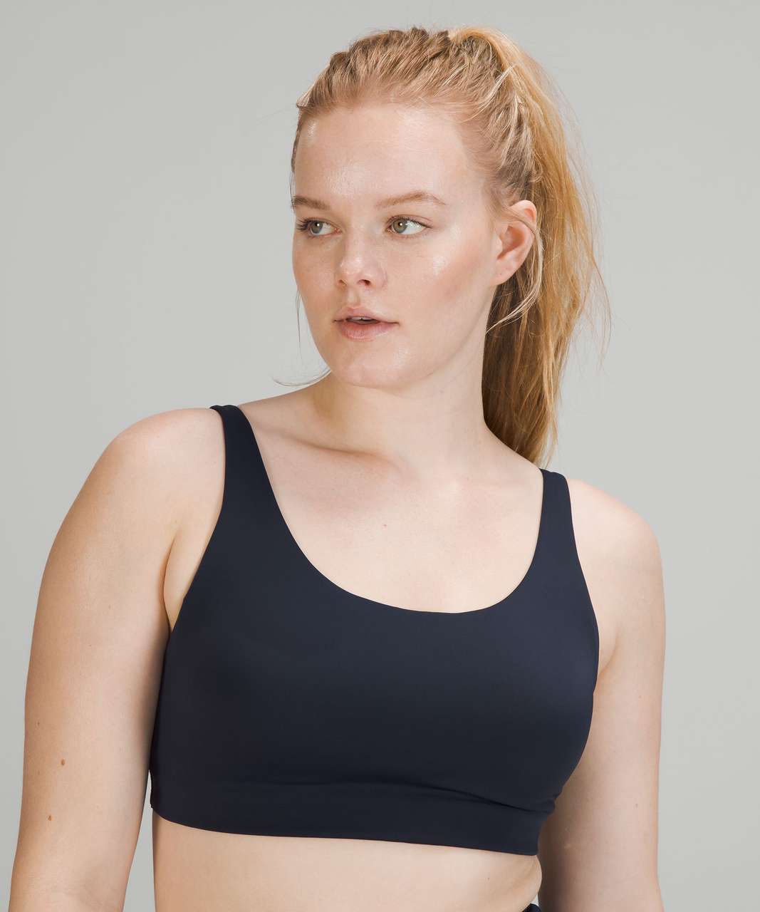 Lululemon In Alignment Straight-Strap Bra *Light Support, C/D Cup - True  Navy - lulu fanatics