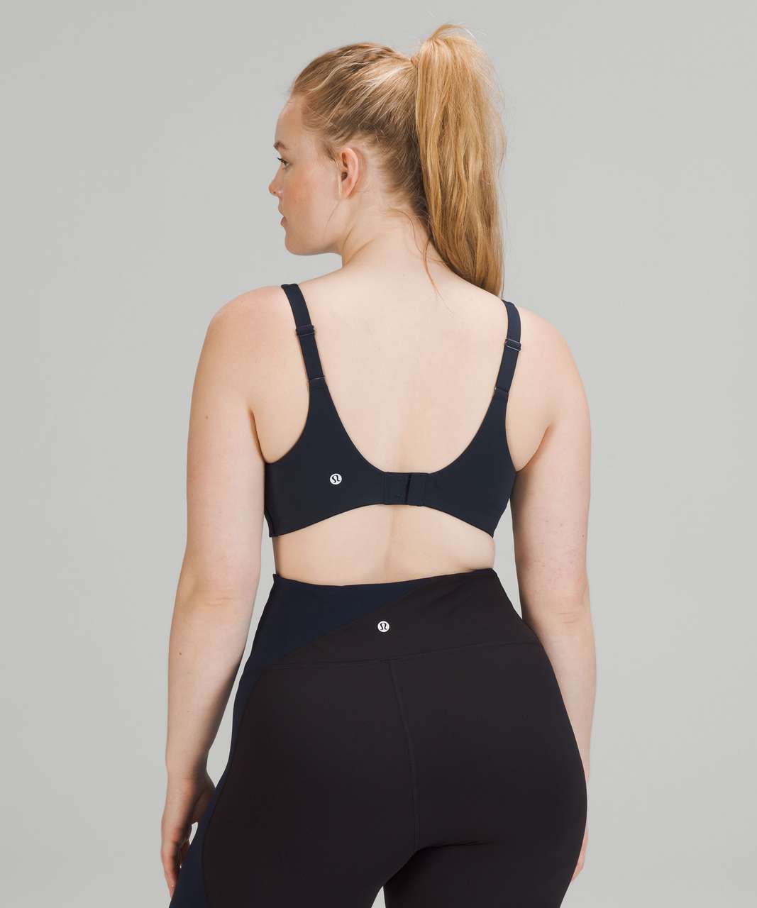 Lululemon In Alignment Straight Strap Bra *Light Support, C/D Cups - Double  Dimension Starlight Black - lulu fanatics