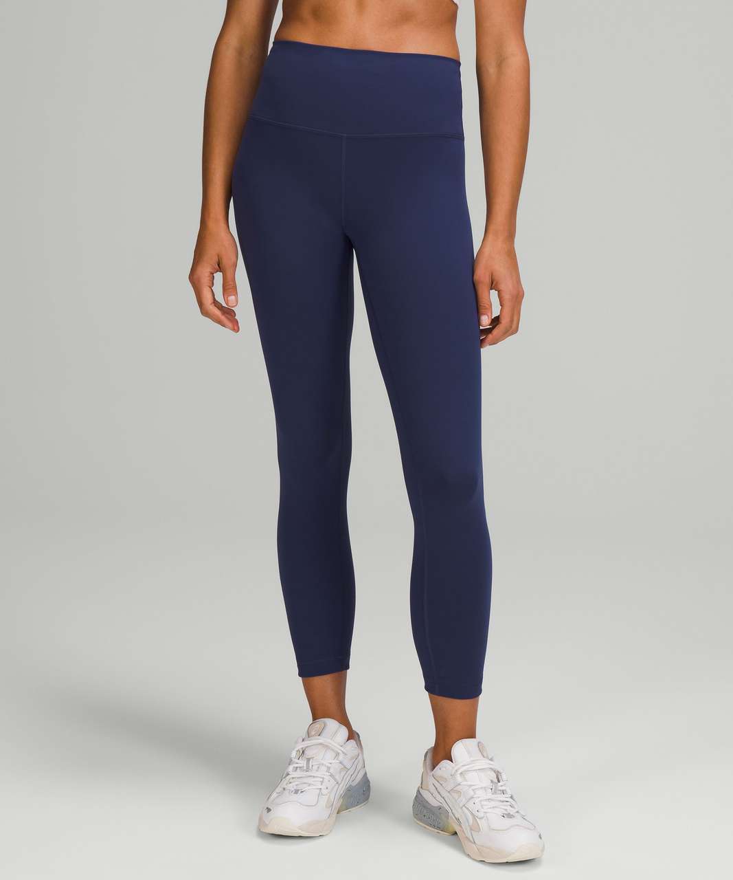 Lululemon Wunder Train High-Rise Crop 23 - Heathered Capture Blue