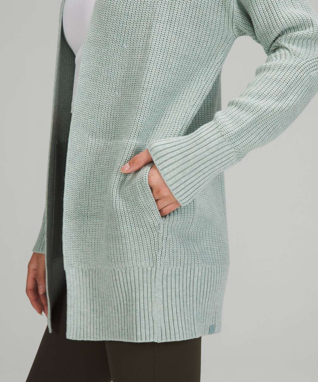 Lululemon Cashlu Sweater Wrap - Heathered Silver Blue