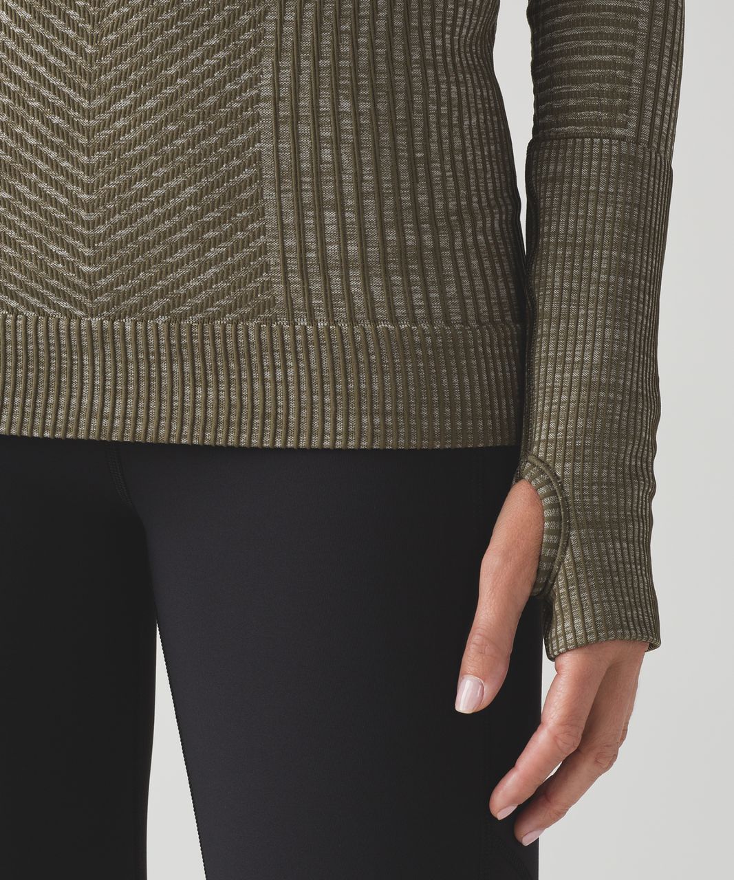 Lululemon Restless Pullover - Heathered Military Green