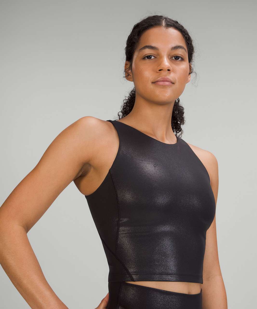 Lululemon Align™ Ribbed Tank Top Shine - Black Radiate Transparent Foil