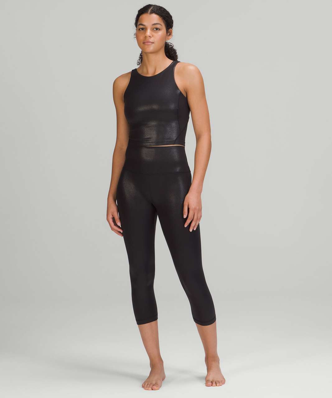 Lululemon Align™ Ribbed Tank Top Shine - Black Radiate Transparent Foil