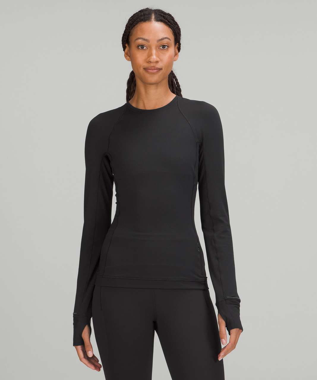 Lululemon Do the Twist Long Sleeve Shirt - Black - lulu fanatics