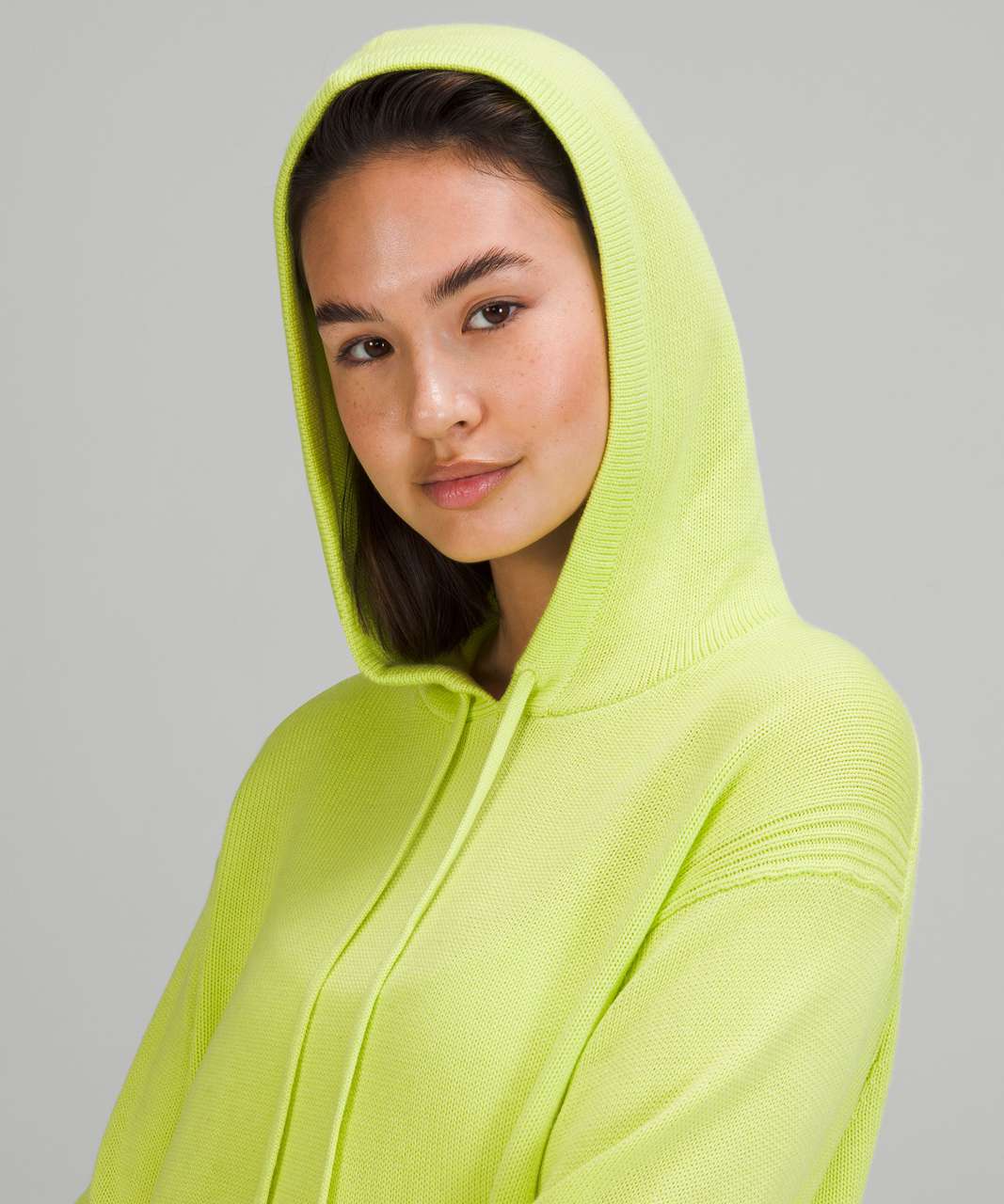 Lululemon Double Knit Sweater Hoodie - Electric Lemon