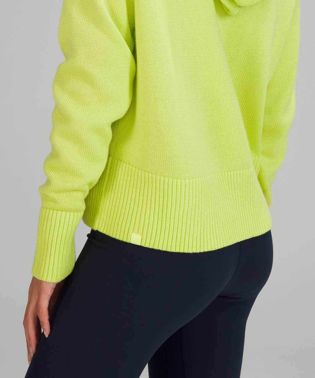 Lululemon Double Knit Sweater Hoodie - Electric Lemon