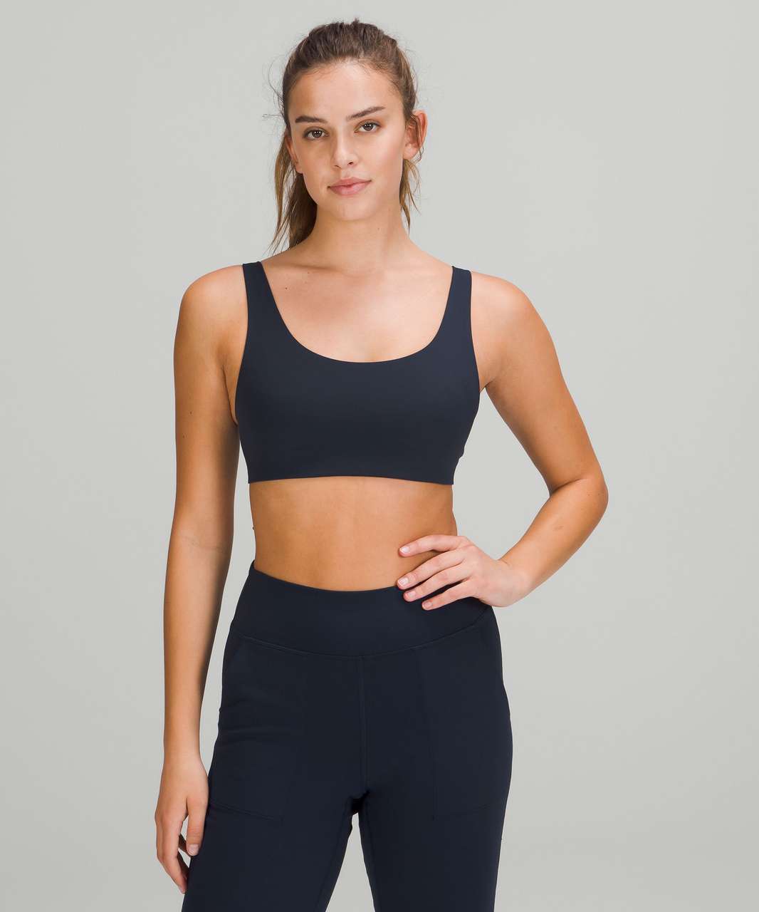 Sweaty Betty Stamina Workout Bra, Navy Blue at John Lewis & Partners