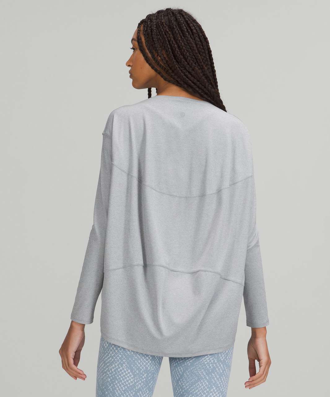 Lululemon Back in Action Long Sleeve Shirt *Nulu - Heathered Rhino Grey -  lulu fanatics