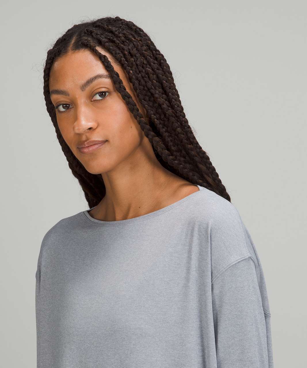 Lululemon Back in Action Long Sleeve Shirt *Nulu - Heathered Gull